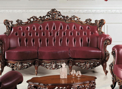 Chesterfield 3 Seater Couch Leather Sofa Couches Luxury Design Italian Furniture